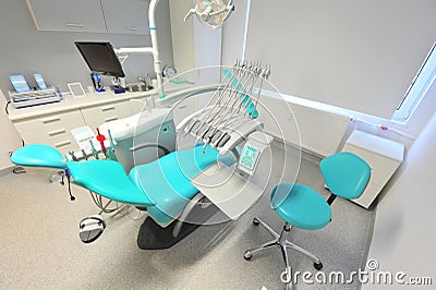 Details from a modern dentists office Stock Photo