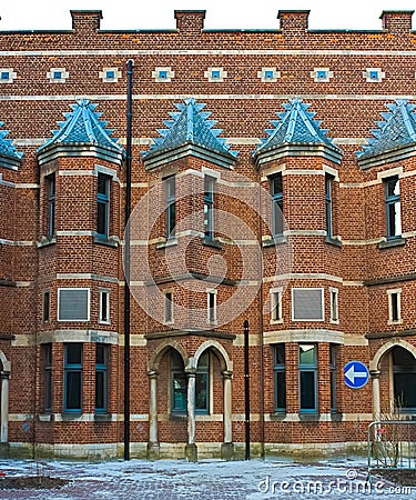 Details of a neogothic building Stock Photo