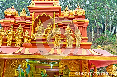 Details of Seetha Amman Temple Stock Photo