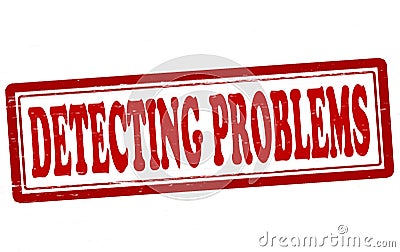 Detecting problems Cartoon Illustration