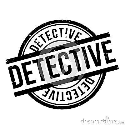 Detective rubber stamp Stock Photo