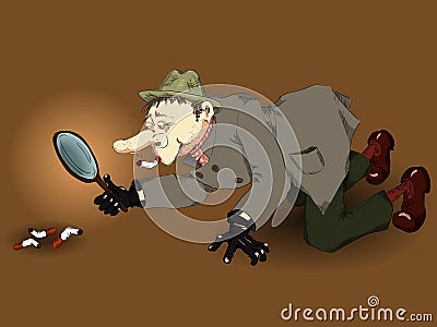 Detective Vector Illustration
