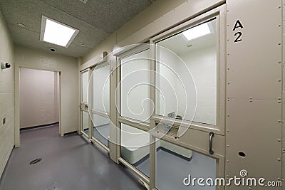 Detention cells Stock Photo