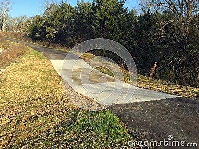 Detention Pond Spillway Stock Photo