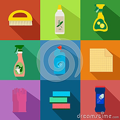 Detergents vector set Vector Illustration