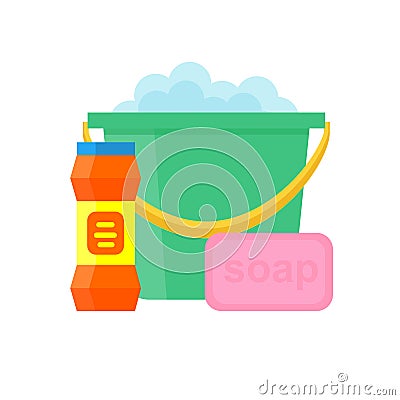 Detergents vector set Vector Illustration