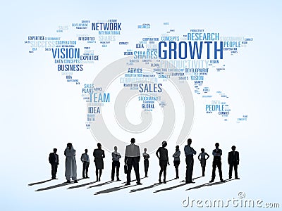 Determination of Business People Stock Photo