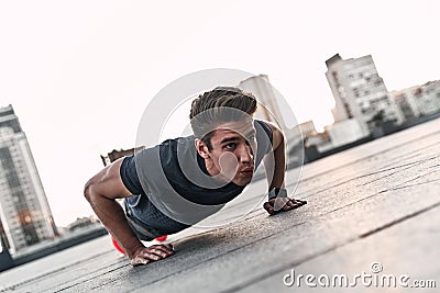 Determined to win. Stock Photo