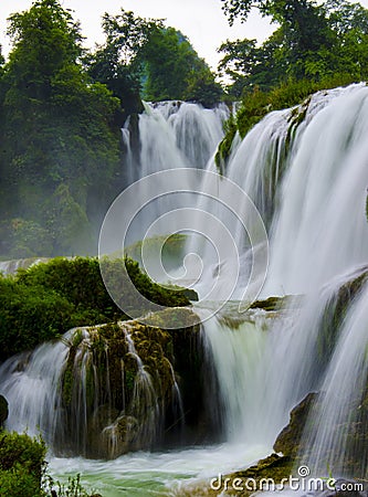 Detian waterfall Stock Photo