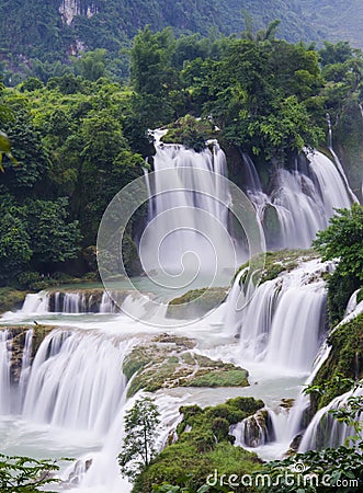 Detian waterfall Stock Photo