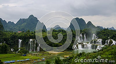 Detian waterfall Stock Photo