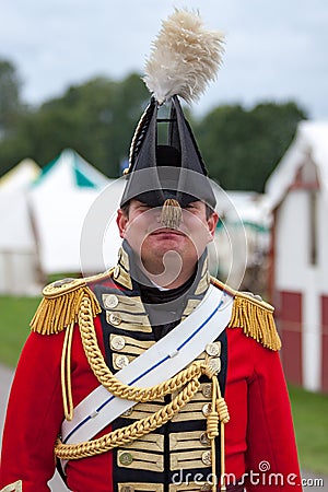 DETLING, KENT/UK - AUGUST 29 : Man in costume at the Military Od Editorial Stock Photo