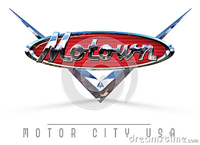 Detroit Motown Sign Editorial Stock Photo