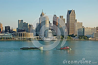 Detroit scenic view Stock Photo