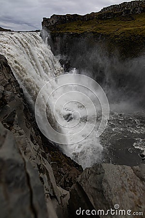 Dettifoss, Europes most powerful waterfall Stock Photo