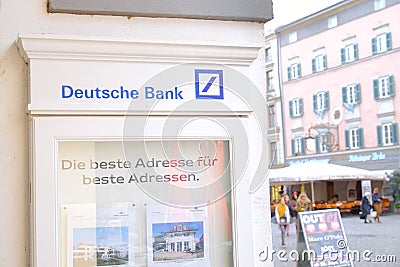 Deutsche Bank showcase Editorial Stock Photo