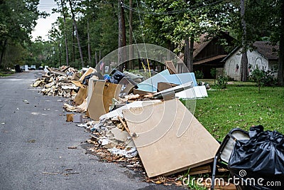 The devastation of Hurricane Harvey Stock Photo