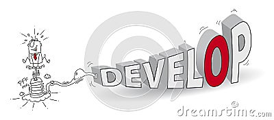 Develop Vector Illustration