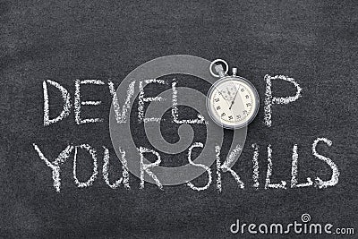 Develop skills Stock Photo