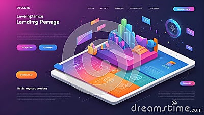 Sleek Vector UI UX Experience. AI generate Stock Photo