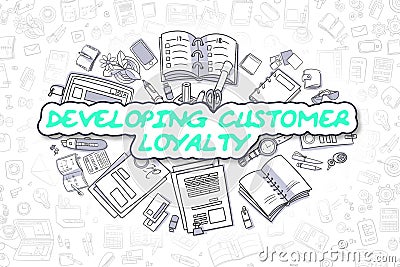 Developing Customer Loyalty - Business Concept. Stock Photo