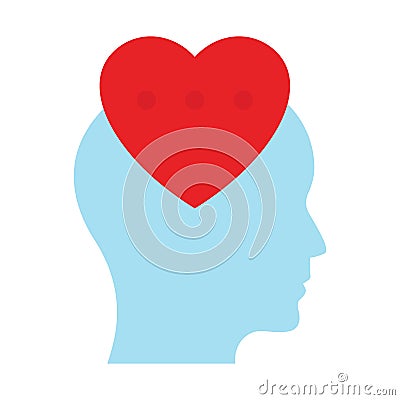 Development brain emotional Vector Icon which can easily modify Vector Illustration