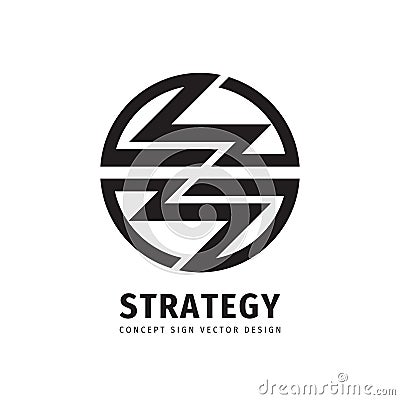 Development business strategy concept logo design. Letter Z sign. Industry marketing abstract symbol. Corporate identity. Vector Illustration