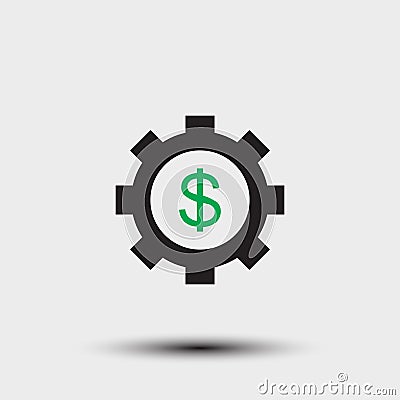 Development Cost vector icon. Stock Photo