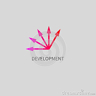 Arrow turn up Vector Illustration