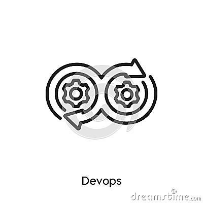 Development icon vector. Devops icon vector symbol illustration. Modern simple vector icon for your design. Vector Illustration