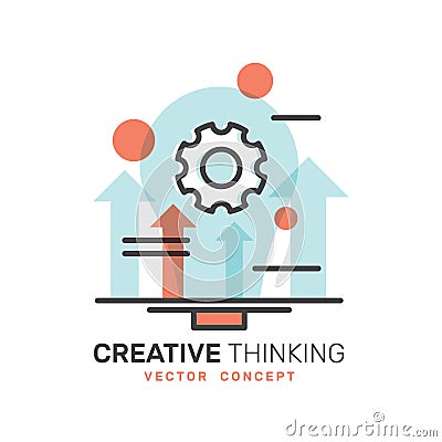 Development, Idea Generation, Creative Thinking, Smart Solution, Think Outside The Box Stock Photo