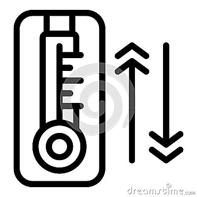 Device spinner icon outline vector. Cook bird air Stock Photo