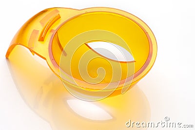 Device to separate the yolk from the protein Stock Photo