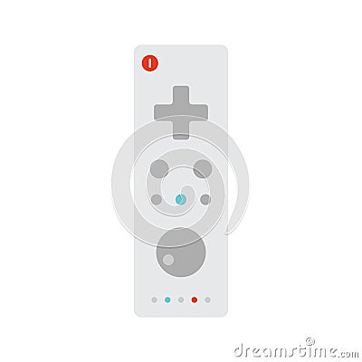 Device - Wii Controller. Flat Vector Illustration