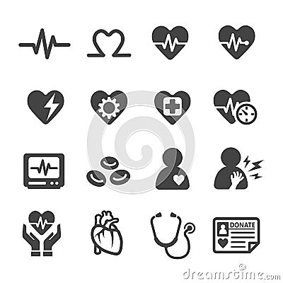 health icon set Vector Illustration