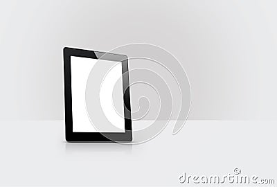Devices Responsive set with blank screen saver isolated on grey background 3D Rendering Stock Photo