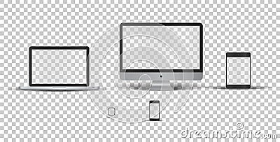 Devices without screen Vector Illustration