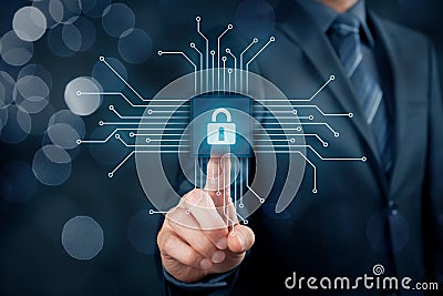 IT devices security Stock Photo