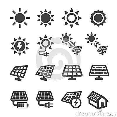 Solar energy icon Vector Illustration