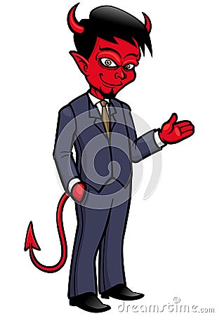 Devil cartoon Vector Illustration