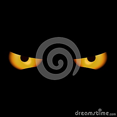 Devil Eyes Vector Illustration