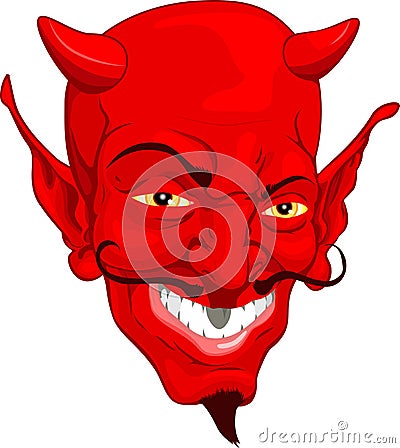 Devil face Vector Illustration