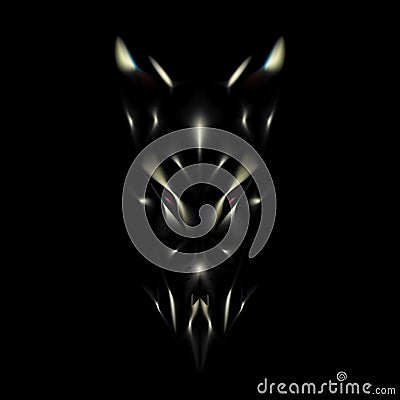 Devil face background Vector Illustration