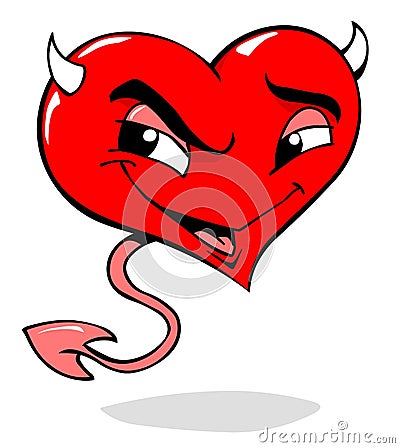 Devil hart Stock Photo