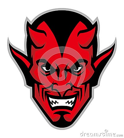 Devil head mascot Vector Illustration