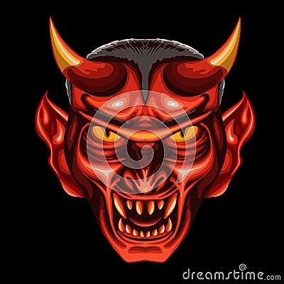 Devil head Vector Illustration