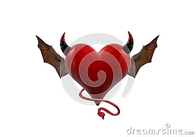 Devil Heart Stock Photo