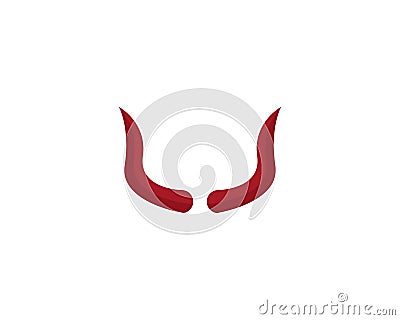 Devil horn logo Vector Illustration