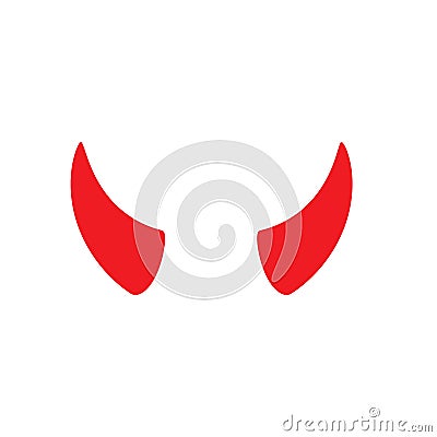Devil horn Vector icon design Vector Illustration