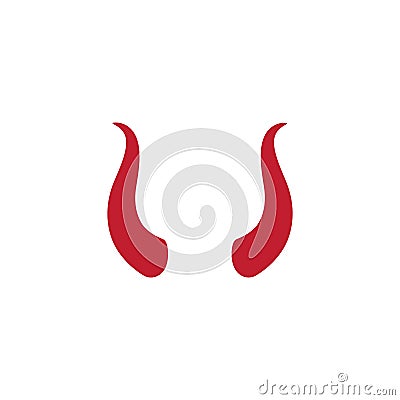 Devil horn Vector icon design Vector Illustration